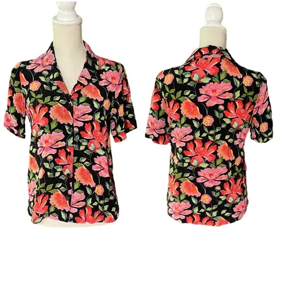 NWT &amp; Other Stories Peony print button down shirt and maxi skirt SET size 4 S xs