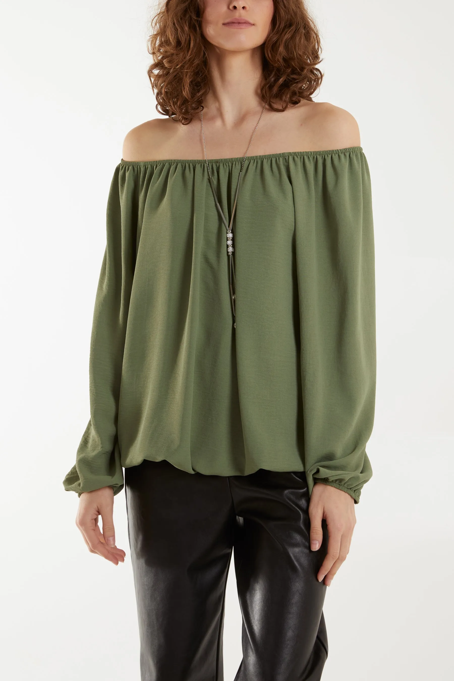 Off The Shoulder Necklace Top