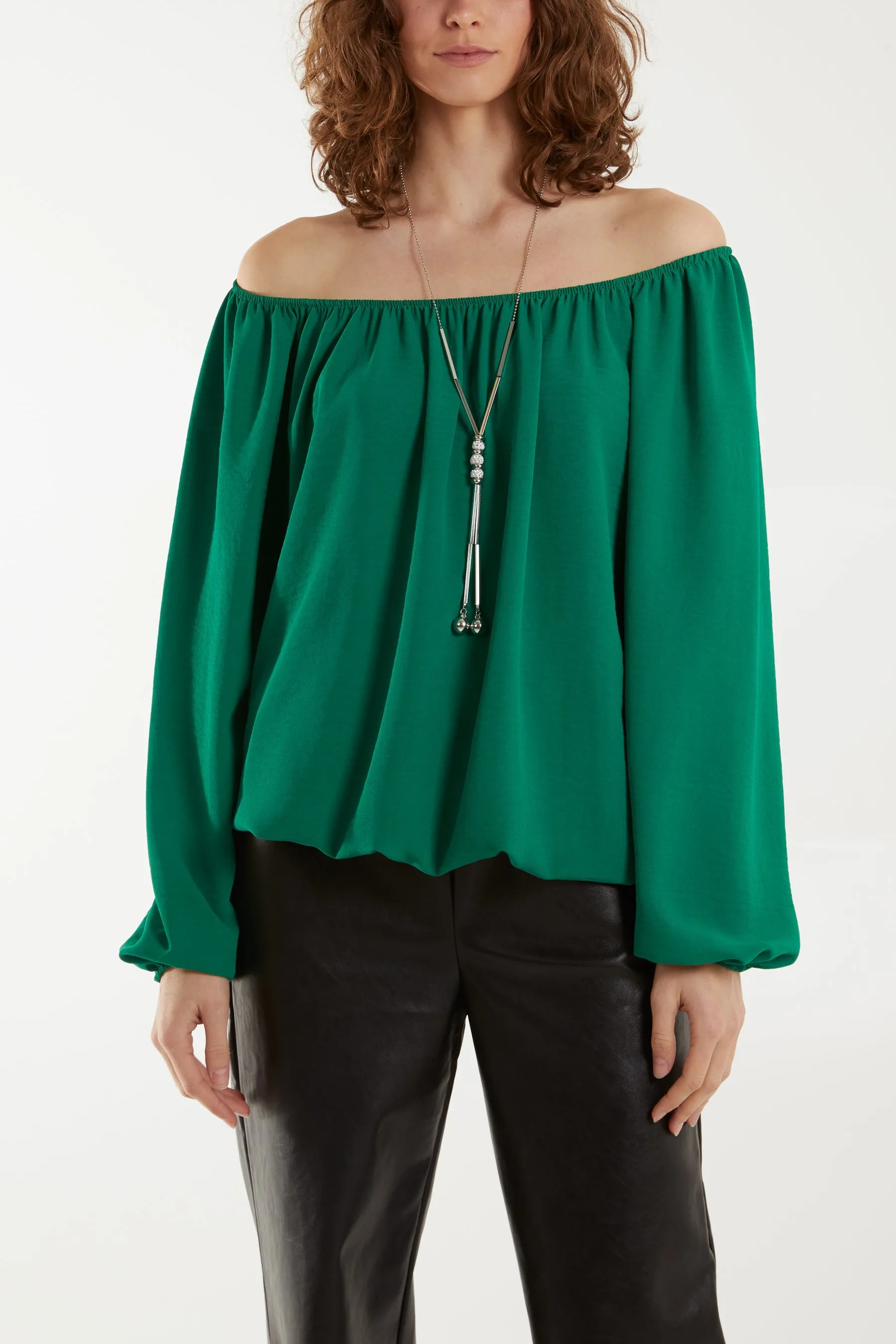 Off The Shoulder Necklace Top