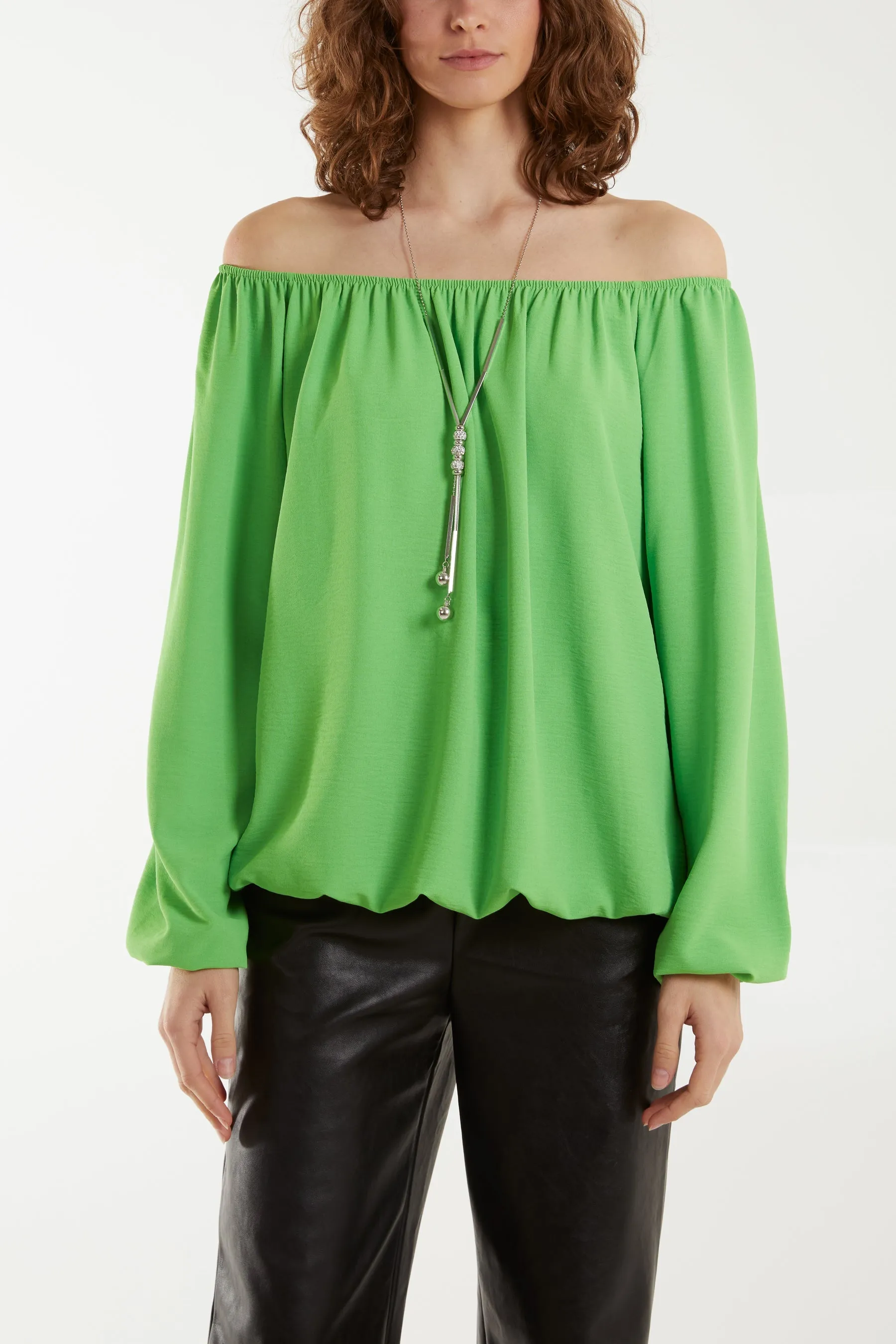 Off The Shoulder Necklace Top