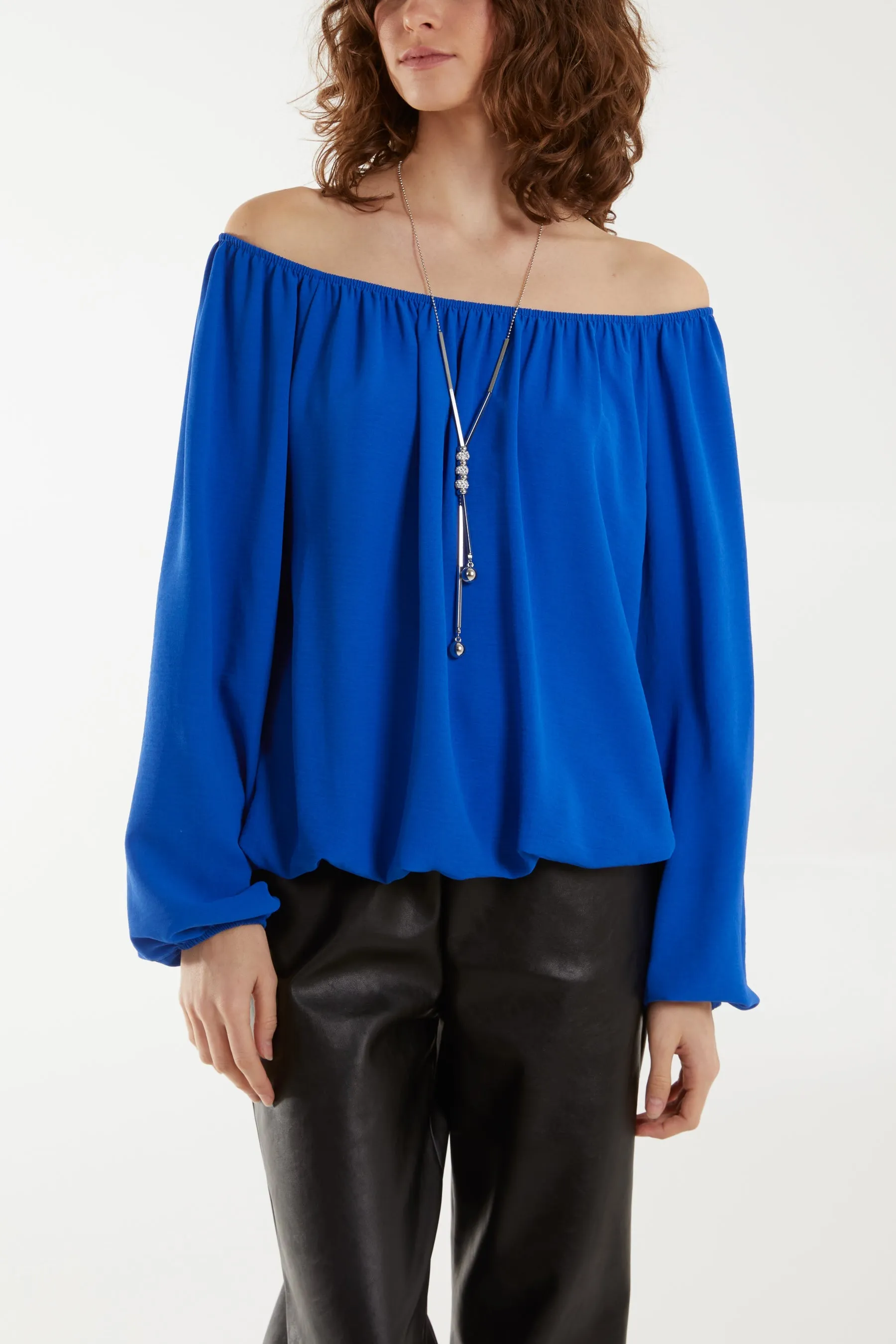 Off The Shoulder Necklace Top