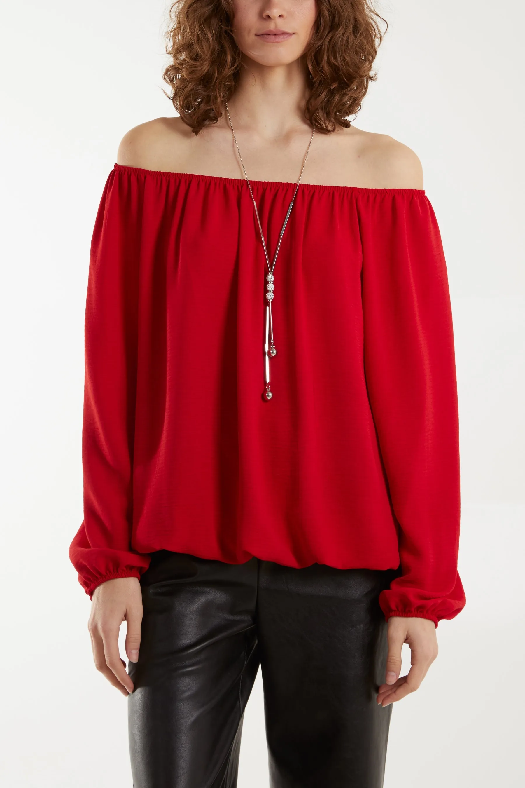 Off The Shoulder Necklace Top