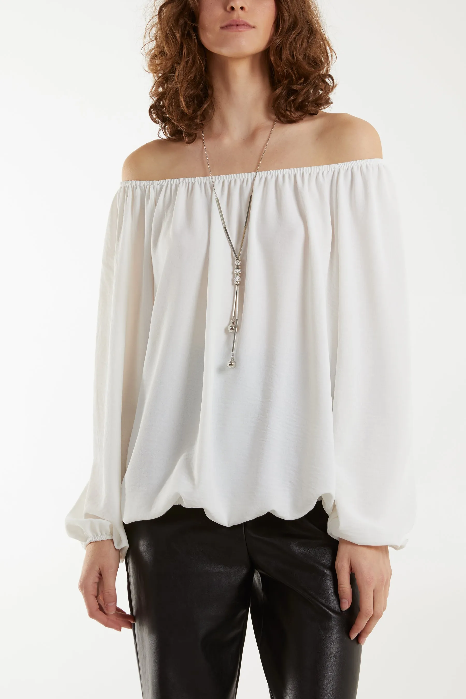 Off The Shoulder Necklace Top
