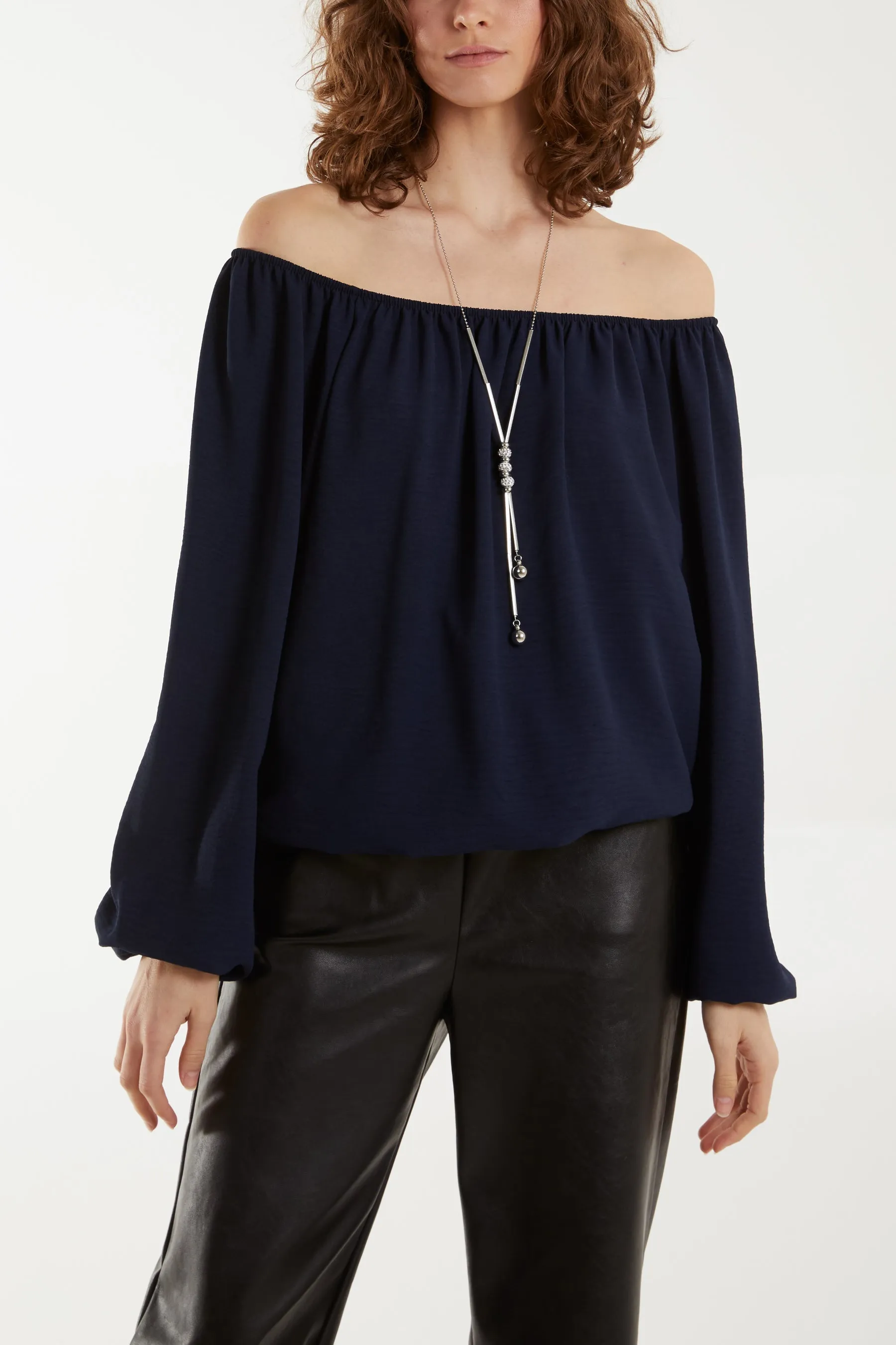 Off The Shoulder Necklace Top