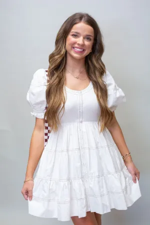 Off White Natassia Mini Dress