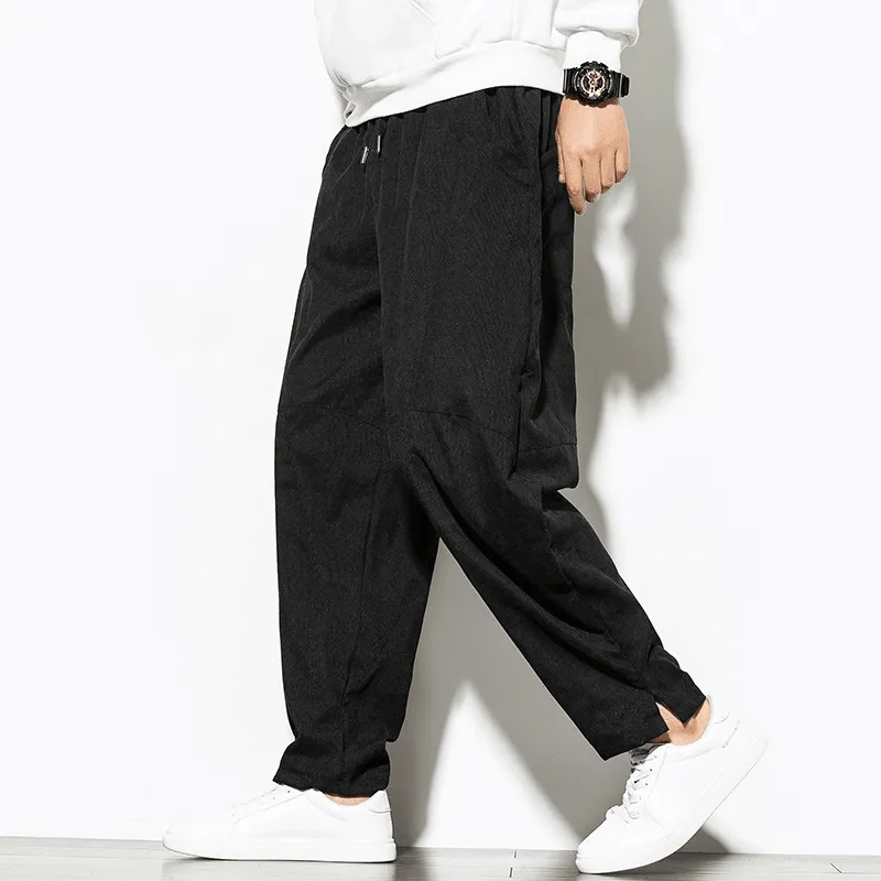 Oversized Corduroy Wide-Leg Pants