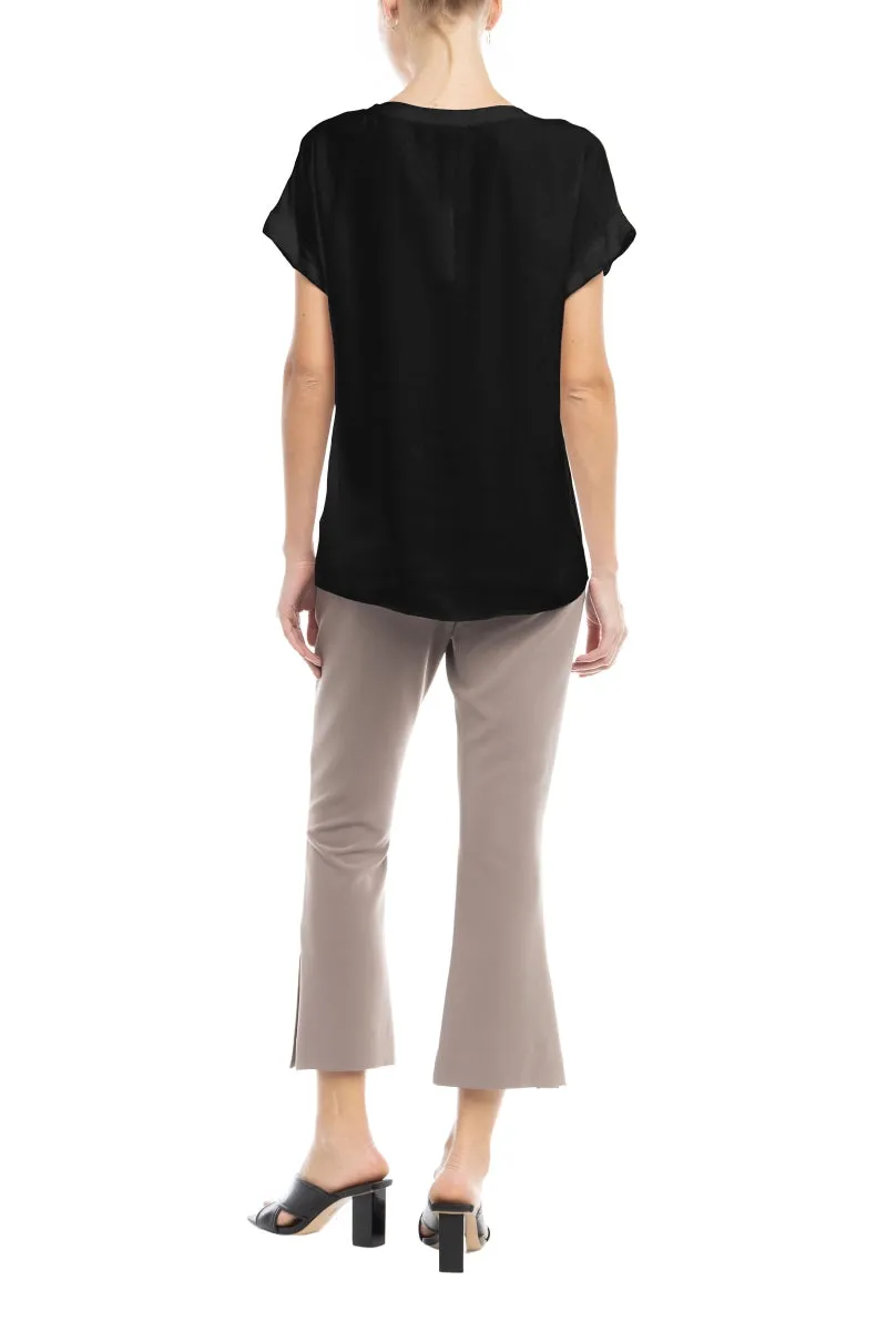 Oversized V-Neck Blouse