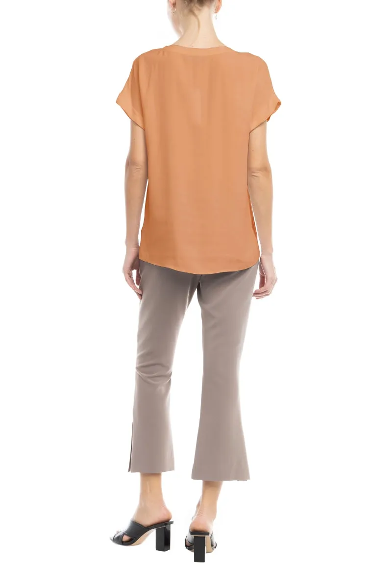 Oversized V-Neck Blouse
