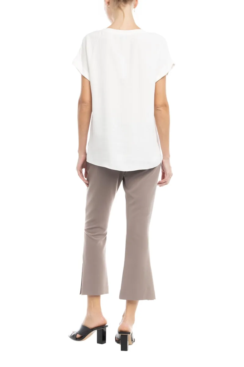 Oversized V-Neck Blouse