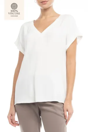Oversized V-Neck Blouse