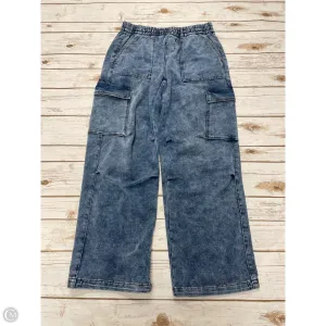 Pants Wide Leg By Vanilla Bay In Blue Denim, Size: S