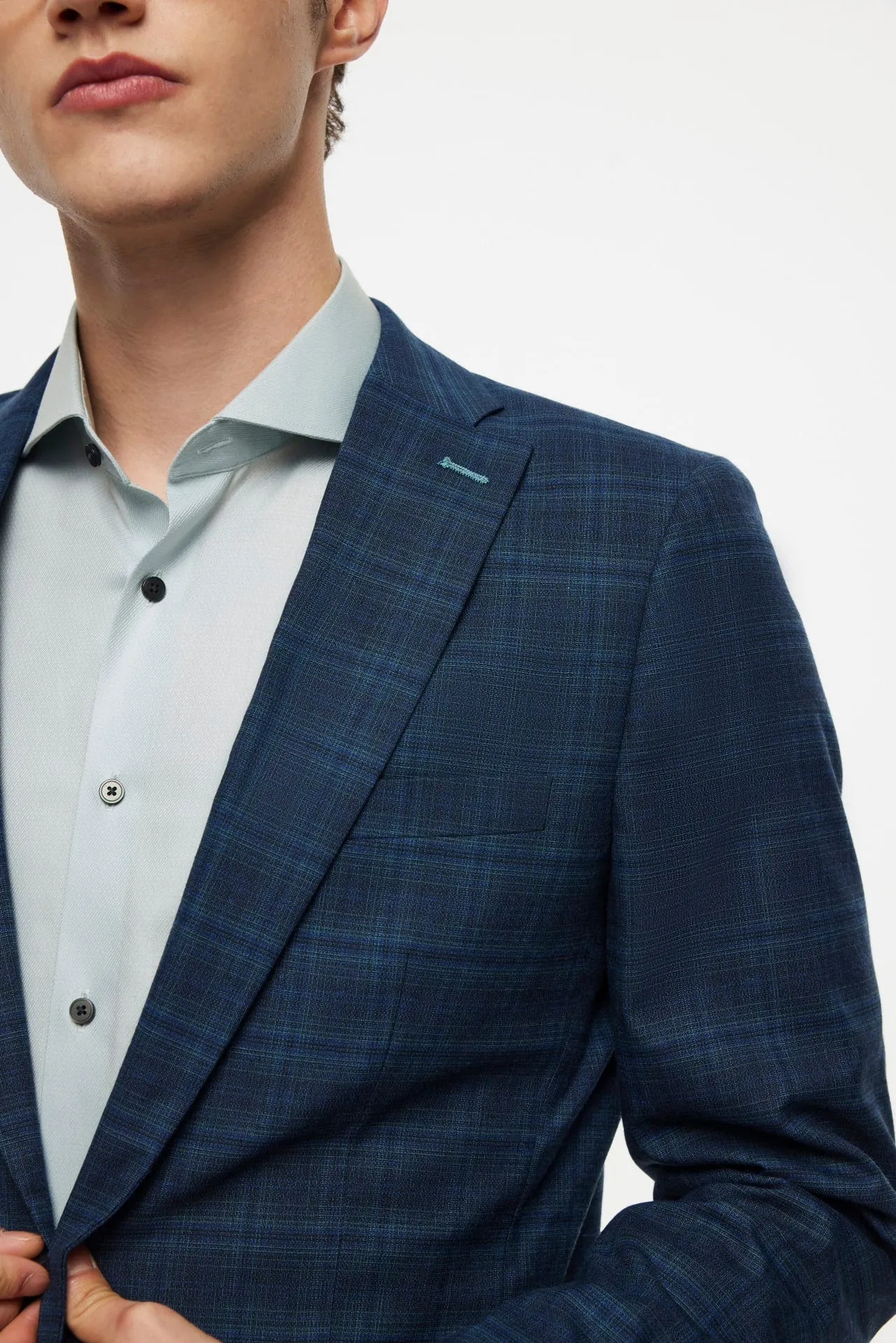 Pattern Suit Poly Rayon Check Suit Blazer