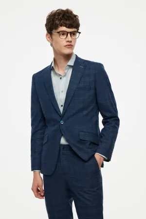 Pattern Suit Poly Rayon Check Suit Blazer