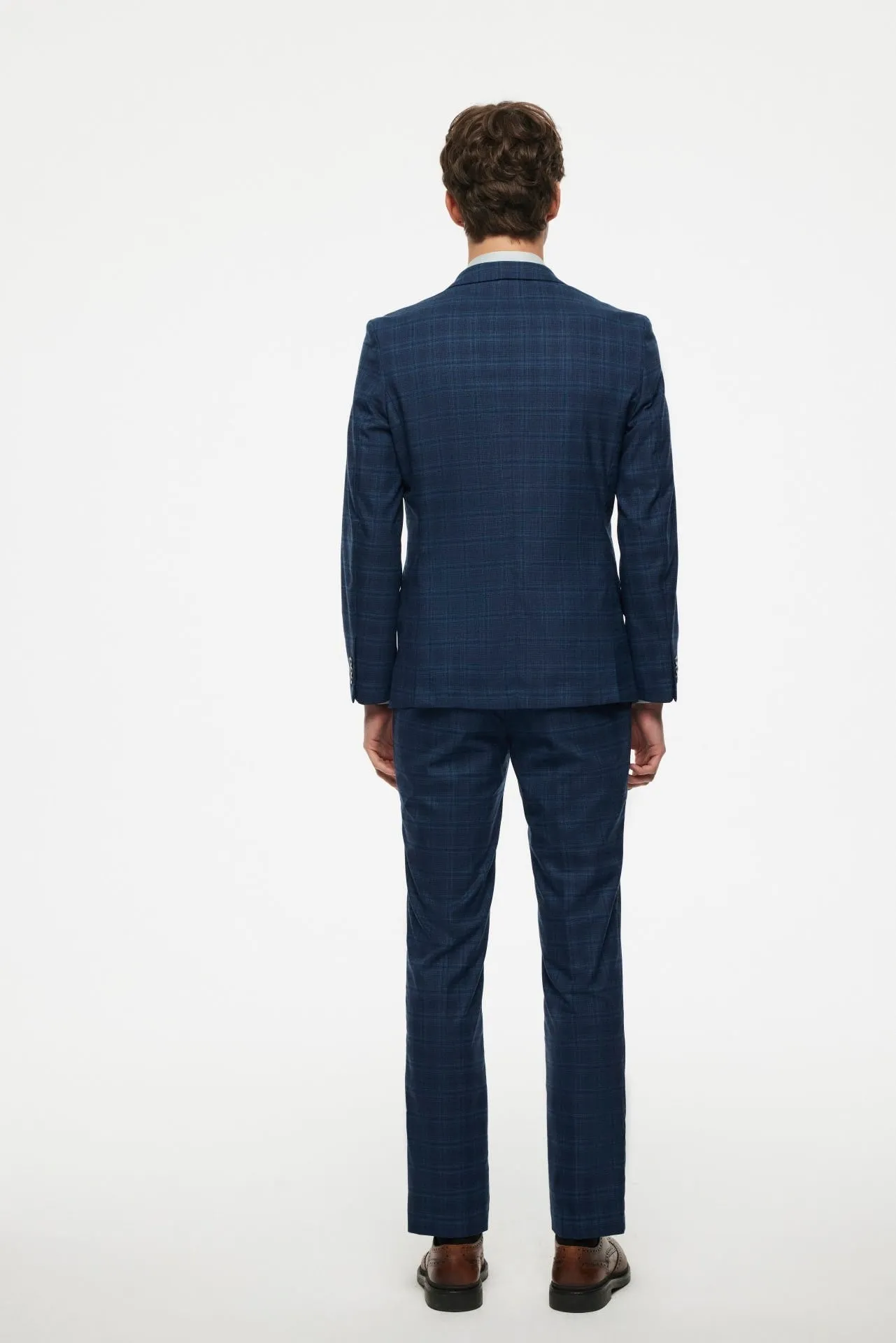 Pattern Suit Poly Rayon Check Suit Blazer