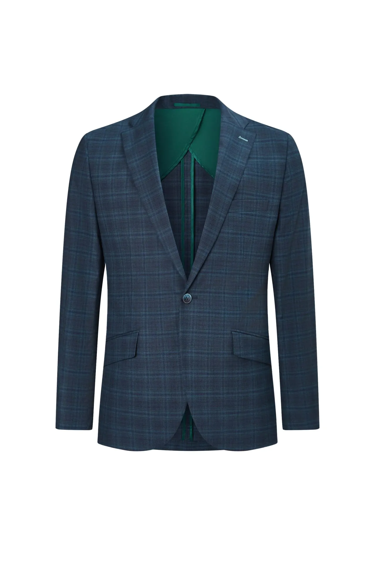 Pattern Suit Poly Rayon Check Suit Blazer