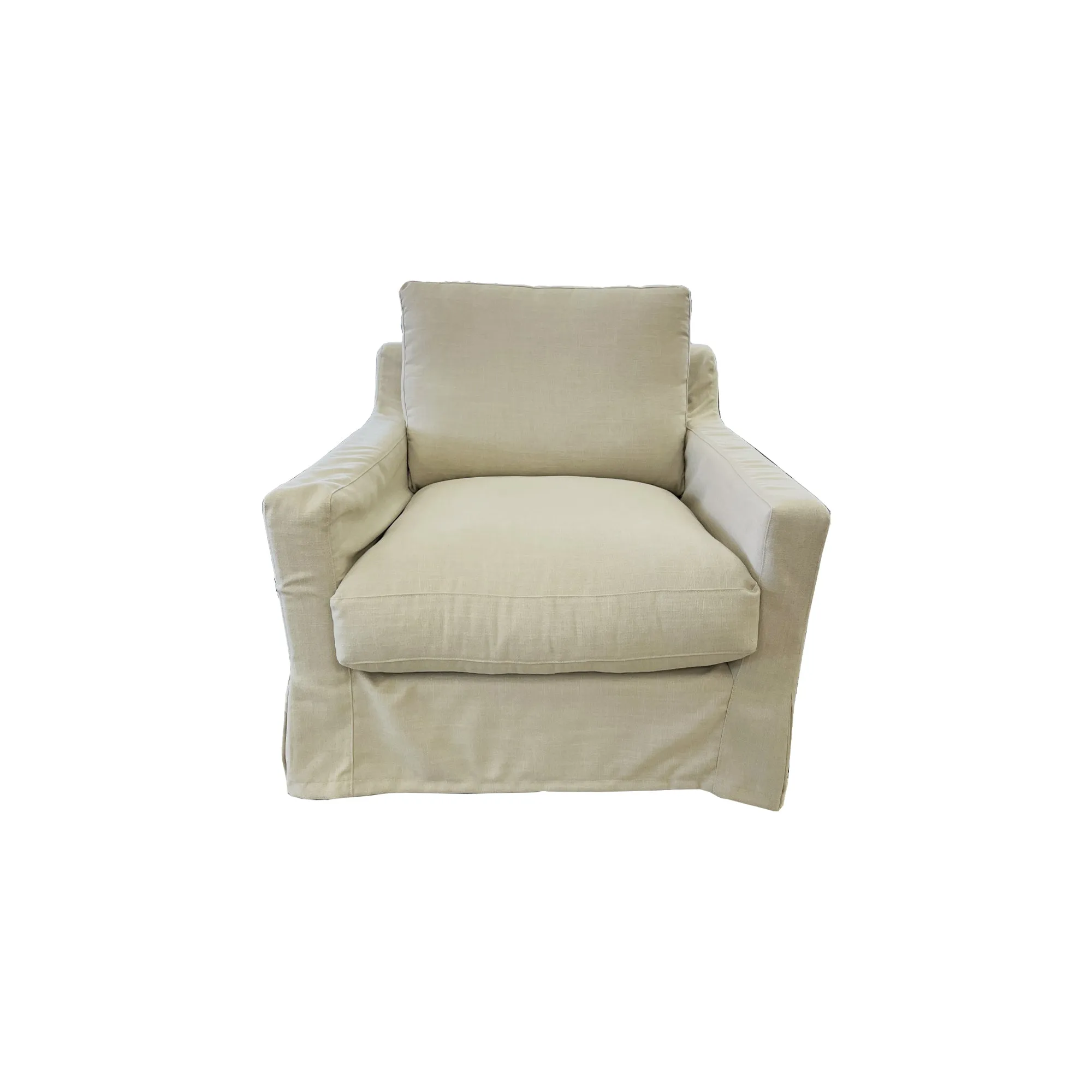 Pembroke Loose Cover 1.5 Seater Chair - NZ Made - Tyler Linen Fabric