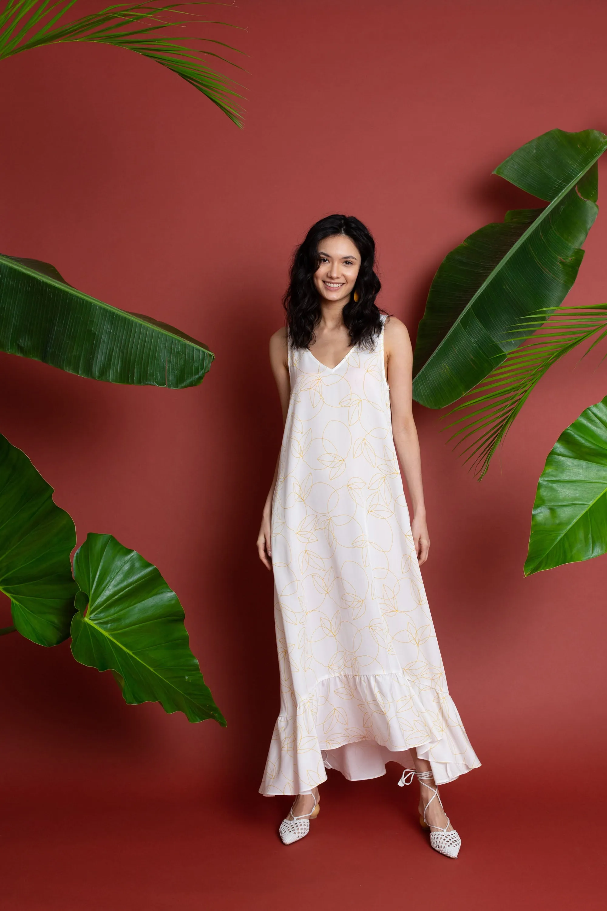 Pia Dress in Limone