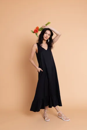 Pia Dress in Midnight Blue