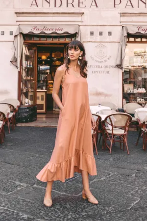 Pia Dress in Terra Cotta