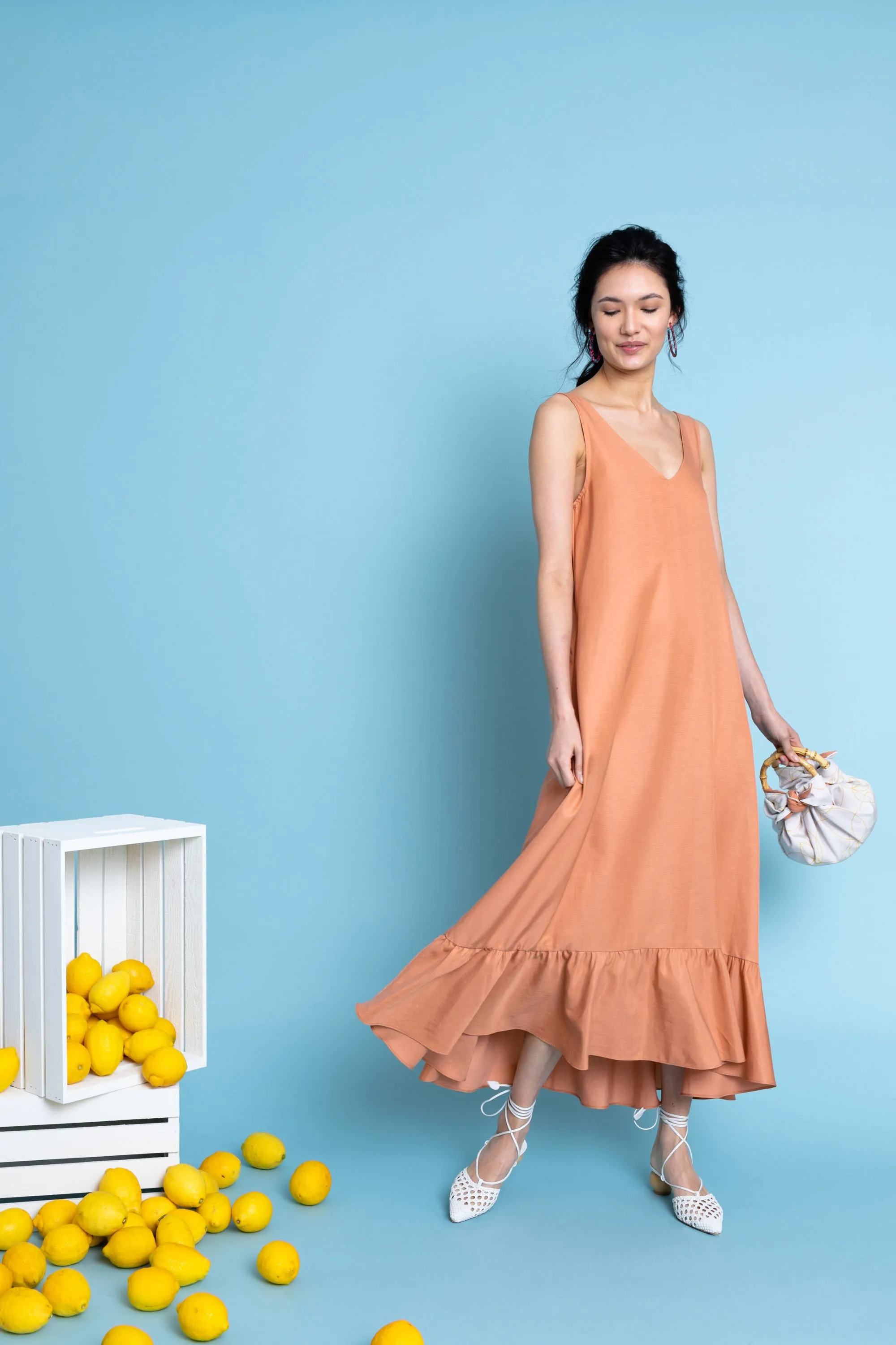 Pia Dress in Terra Cotta