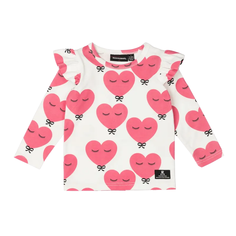 PINK HEART BABY T-SHIRT | ROCK YOUR BABY