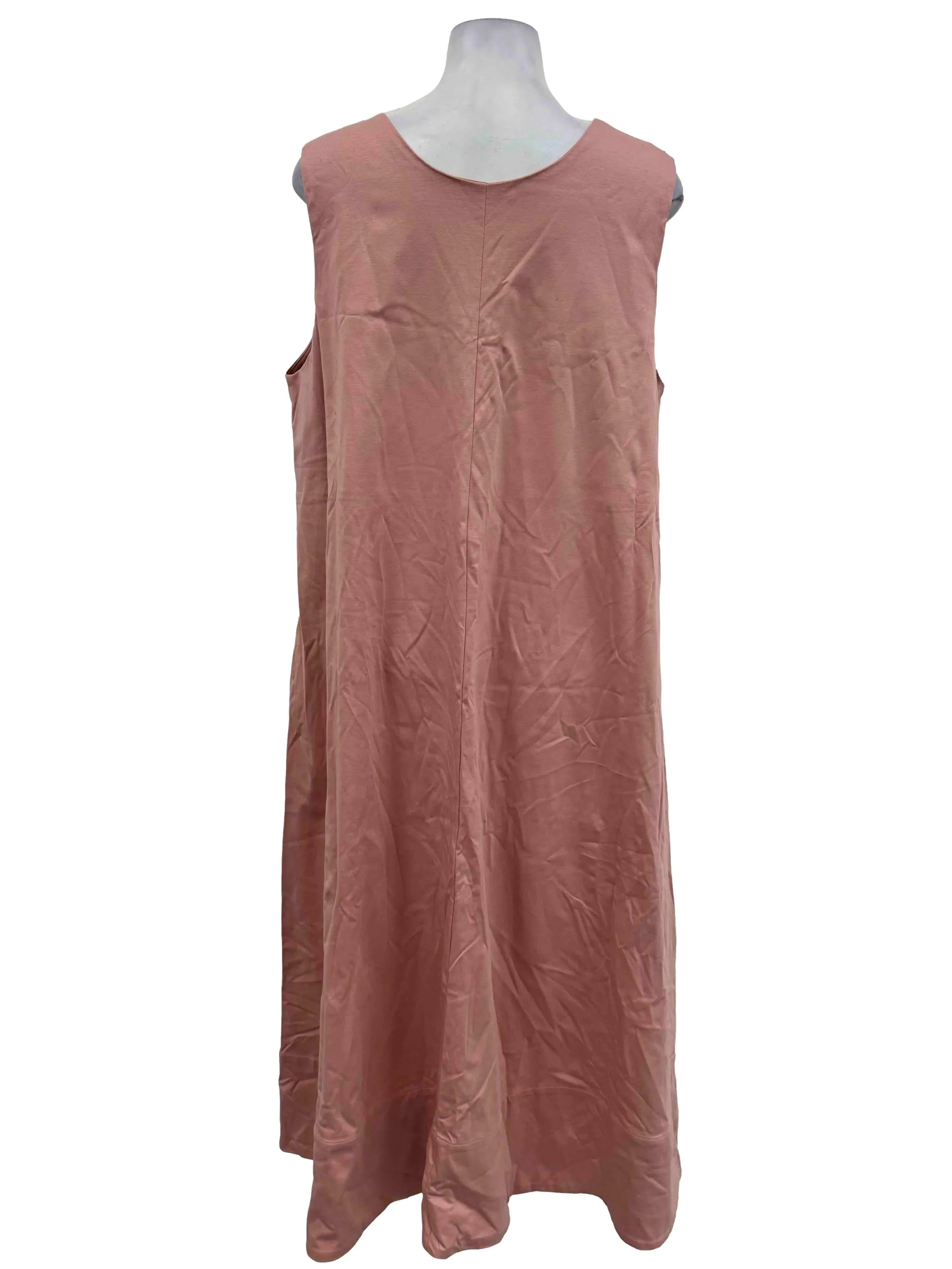 Pink V Neck Flowy Dress