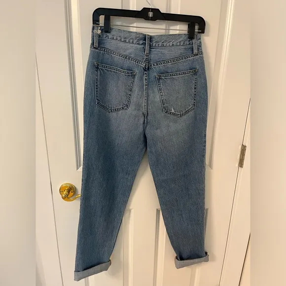 Pistola Denim NWOT Presley Distressed Relaxed Roller Jeans Medium Wash
