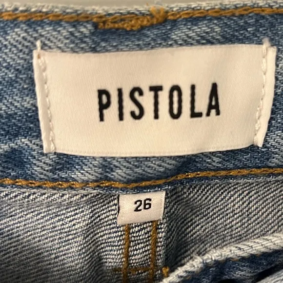 Pistola Denim NWOT Presley Distressed Relaxed Roller Jeans Medium Wash