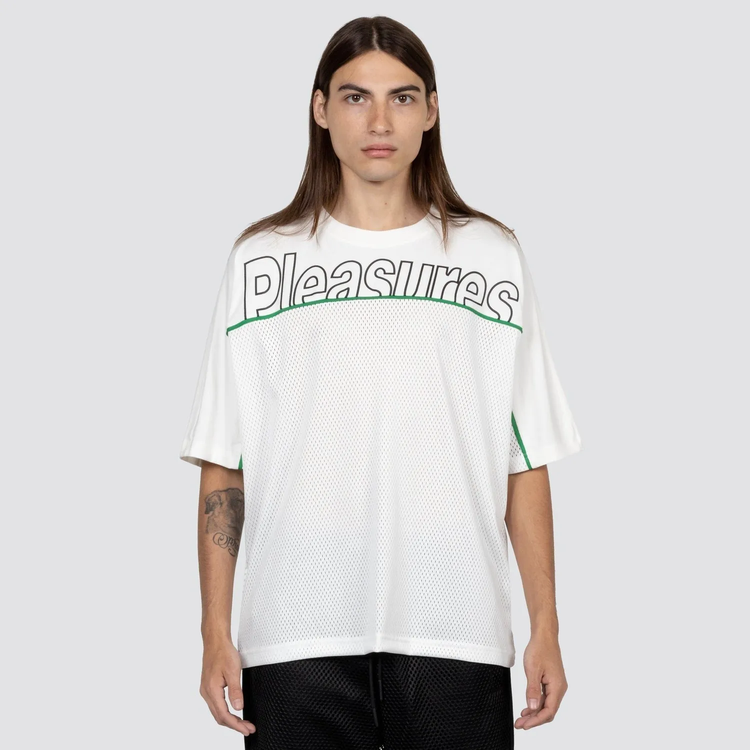 Pleasures Men Reveal Mesh T-Shirt White