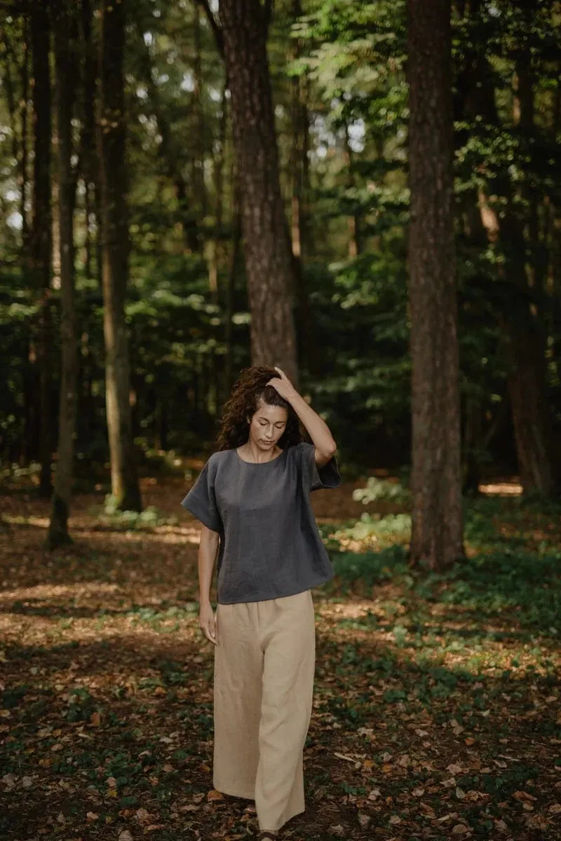 Porto Linen Top | Multiple Colours