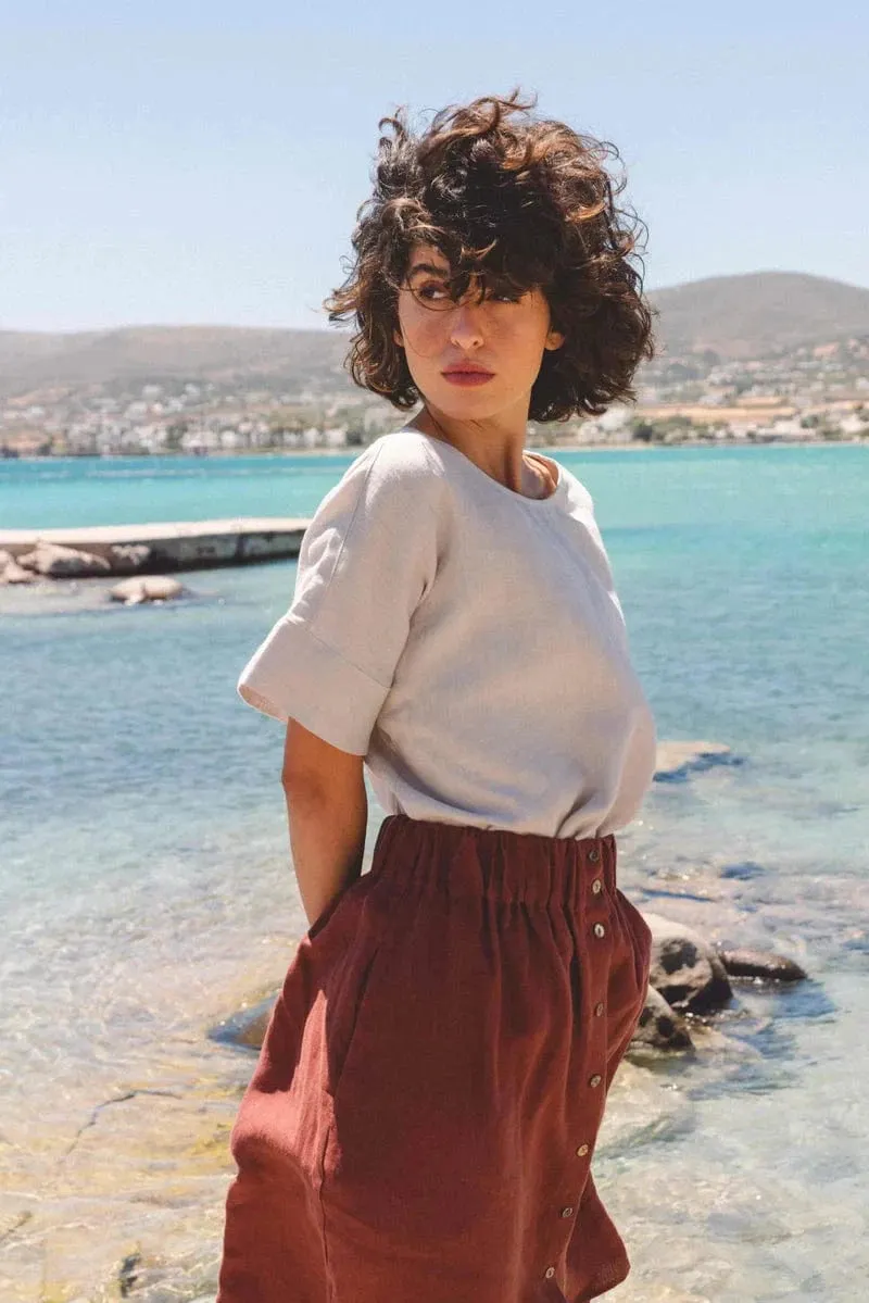 Porto Linen Top | Multiple Colours