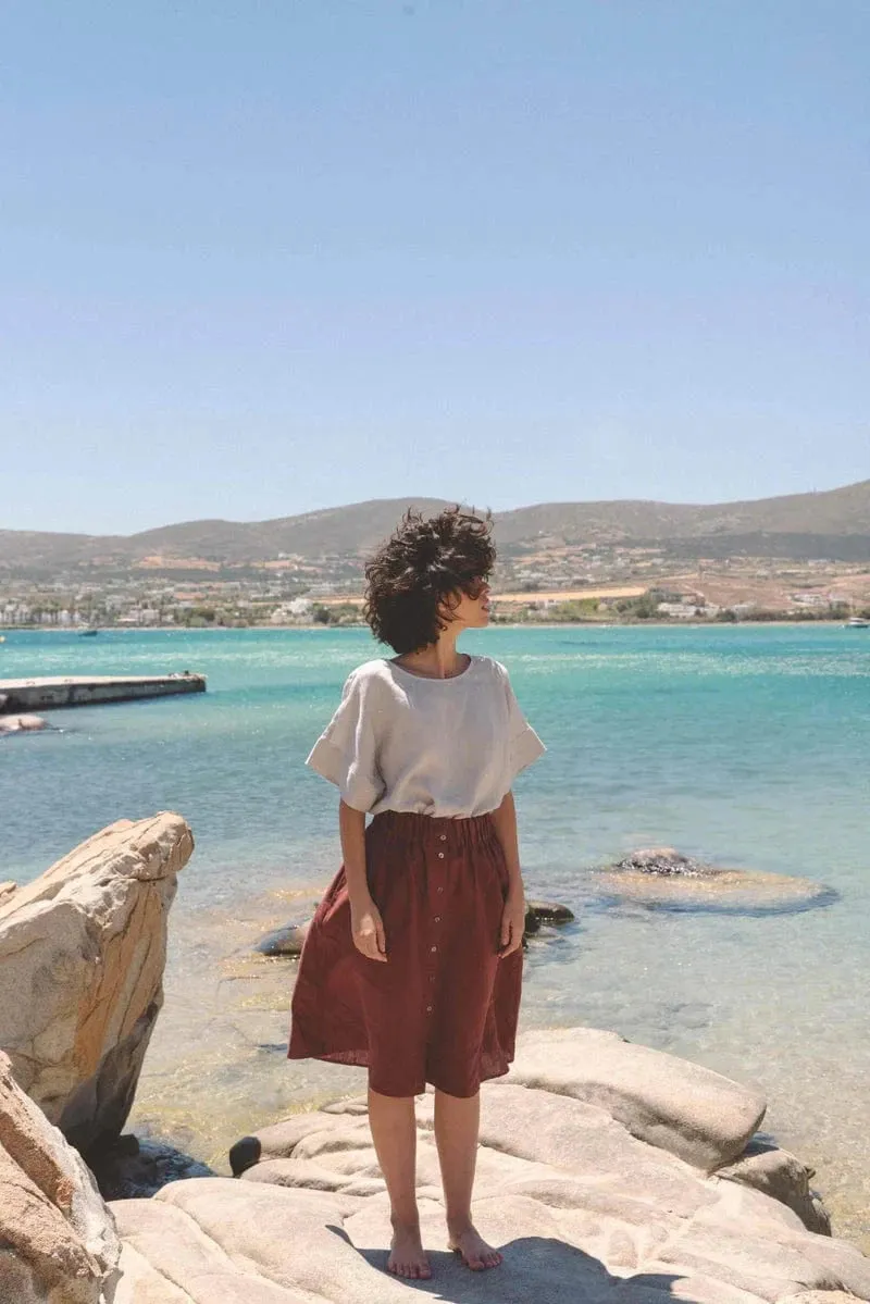 Porto Linen Top | Multiple Colours