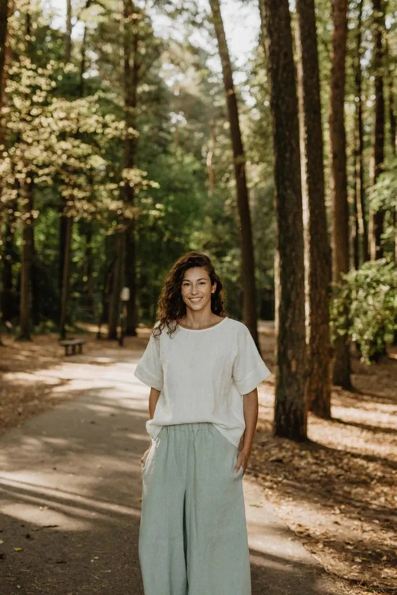 Porto Linen Top | Multiple Colours