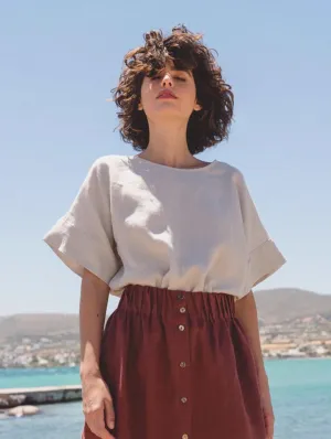 Porto Linen Top | Multiple Colours
