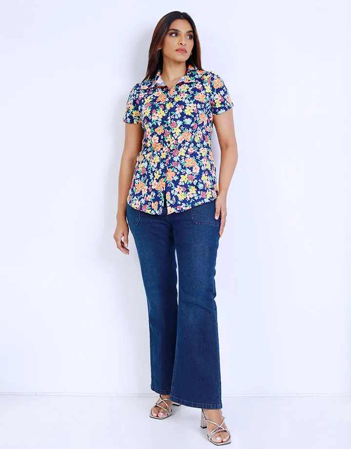 Printed Ladies Shirt Blouse