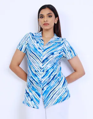 Printed Ladies Shirt Blouse