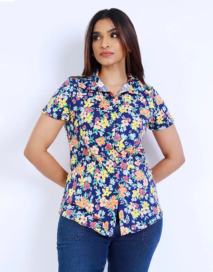 Printed Ladies Shirt Blouse