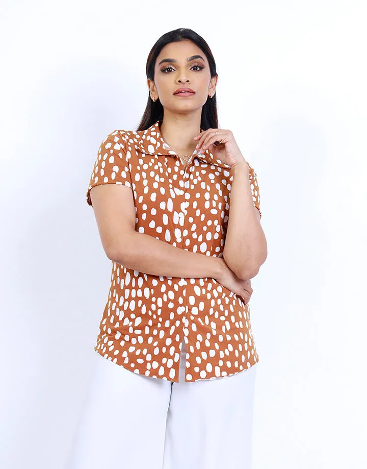 Printed Ladies Shirt Blouse