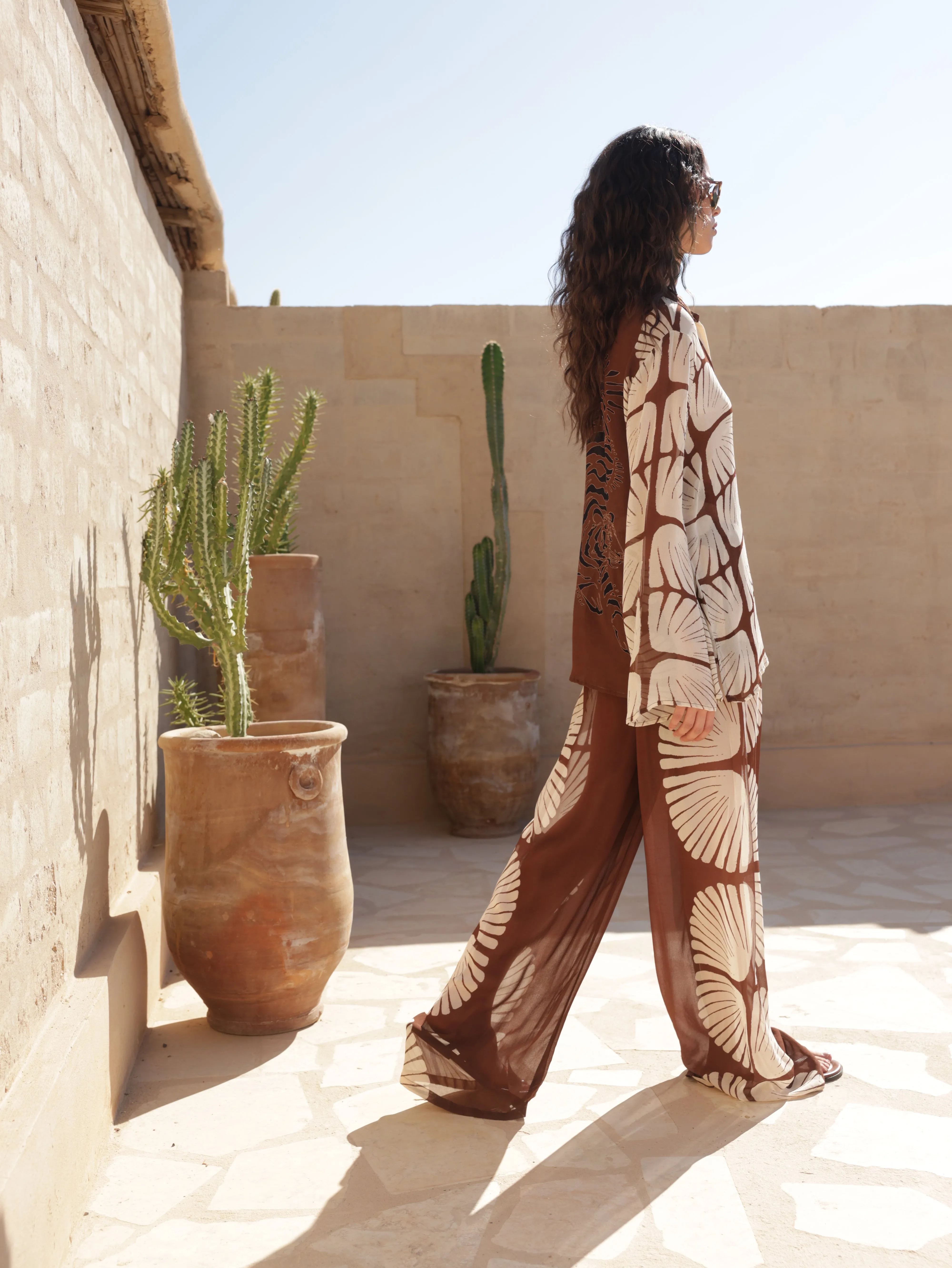 Printed Viscose Pants