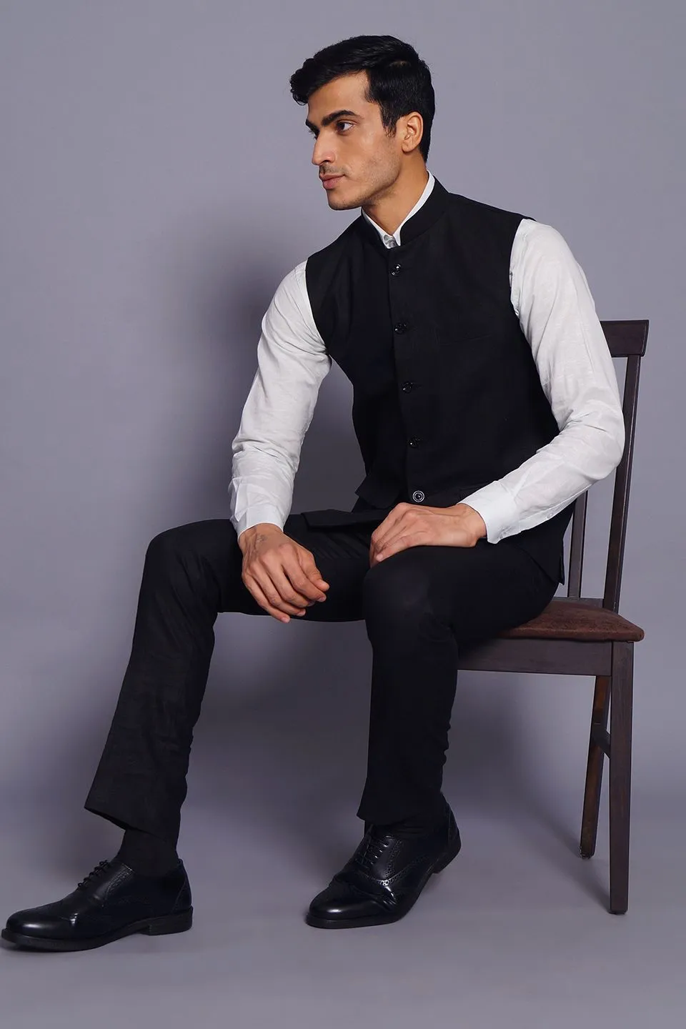 Pure Linen Black Pant