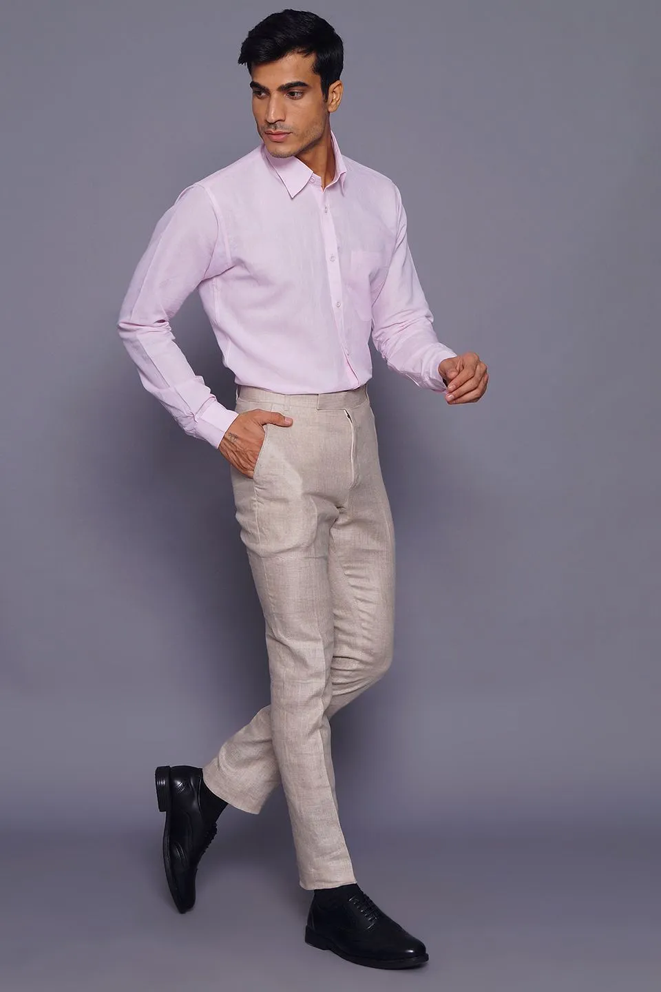 Pure Linen Cream Pant