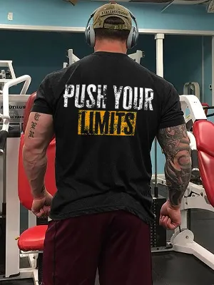 Push Your Limits Printed Men's T-shirt