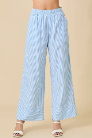 "Eva" Stripe Wide Leg Pants