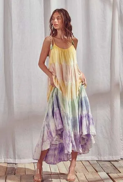 Rainbow Addison Maxi Dress