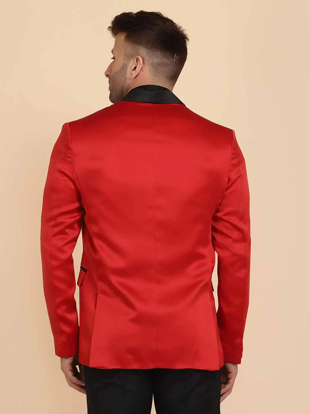 Red Tuxedo Blazer
