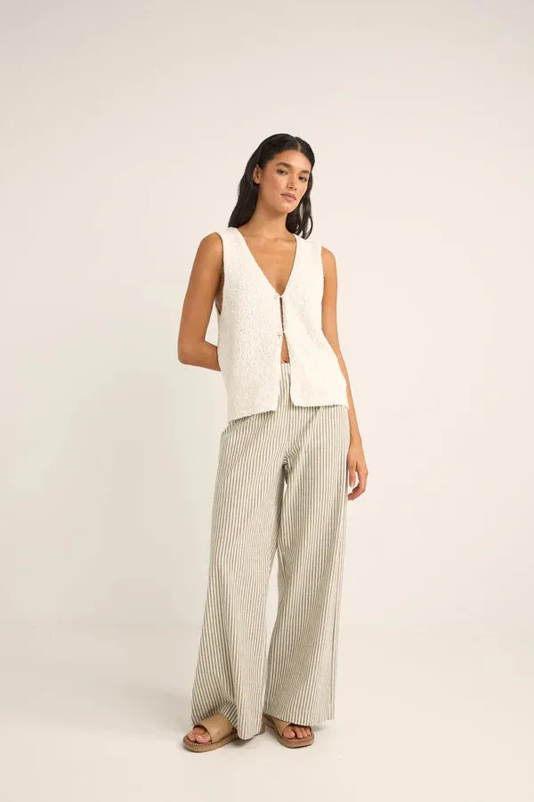 Rhythm VALLEY STRIPE WIDE LEG PANT
