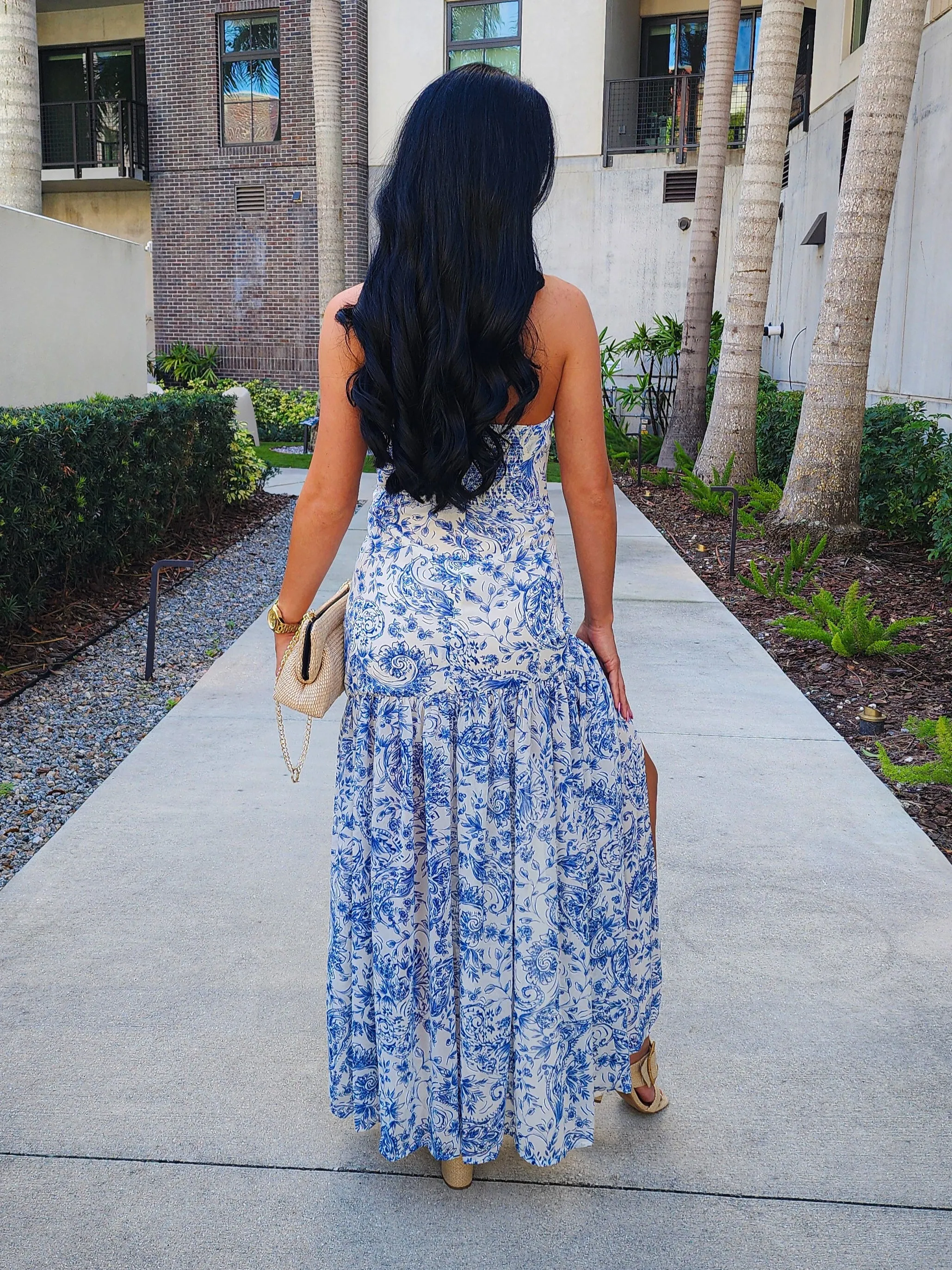 Riviera Strapless Maxi Dress