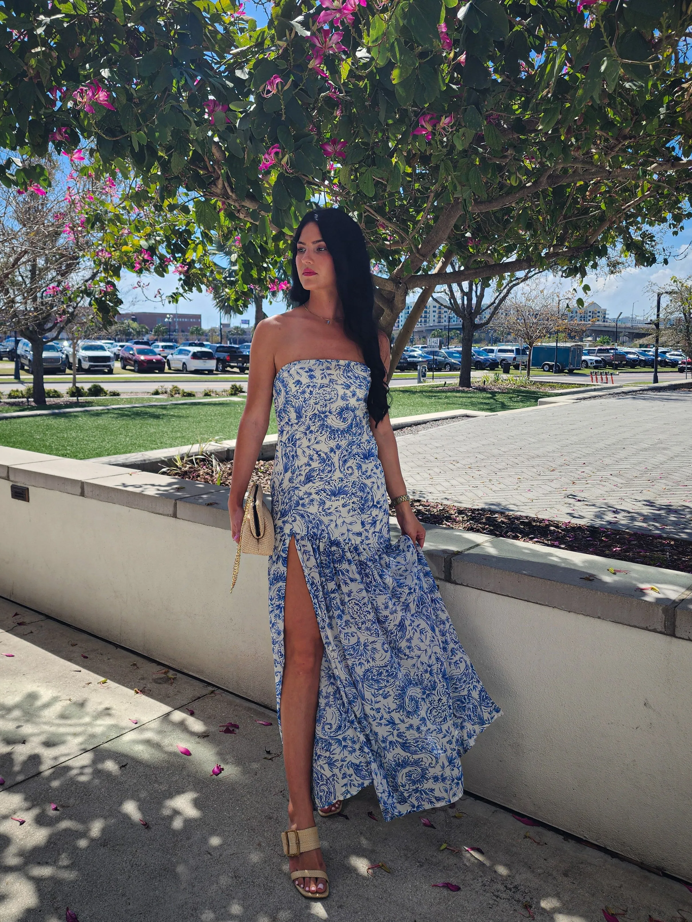 Riviera Strapless Maxi Dress