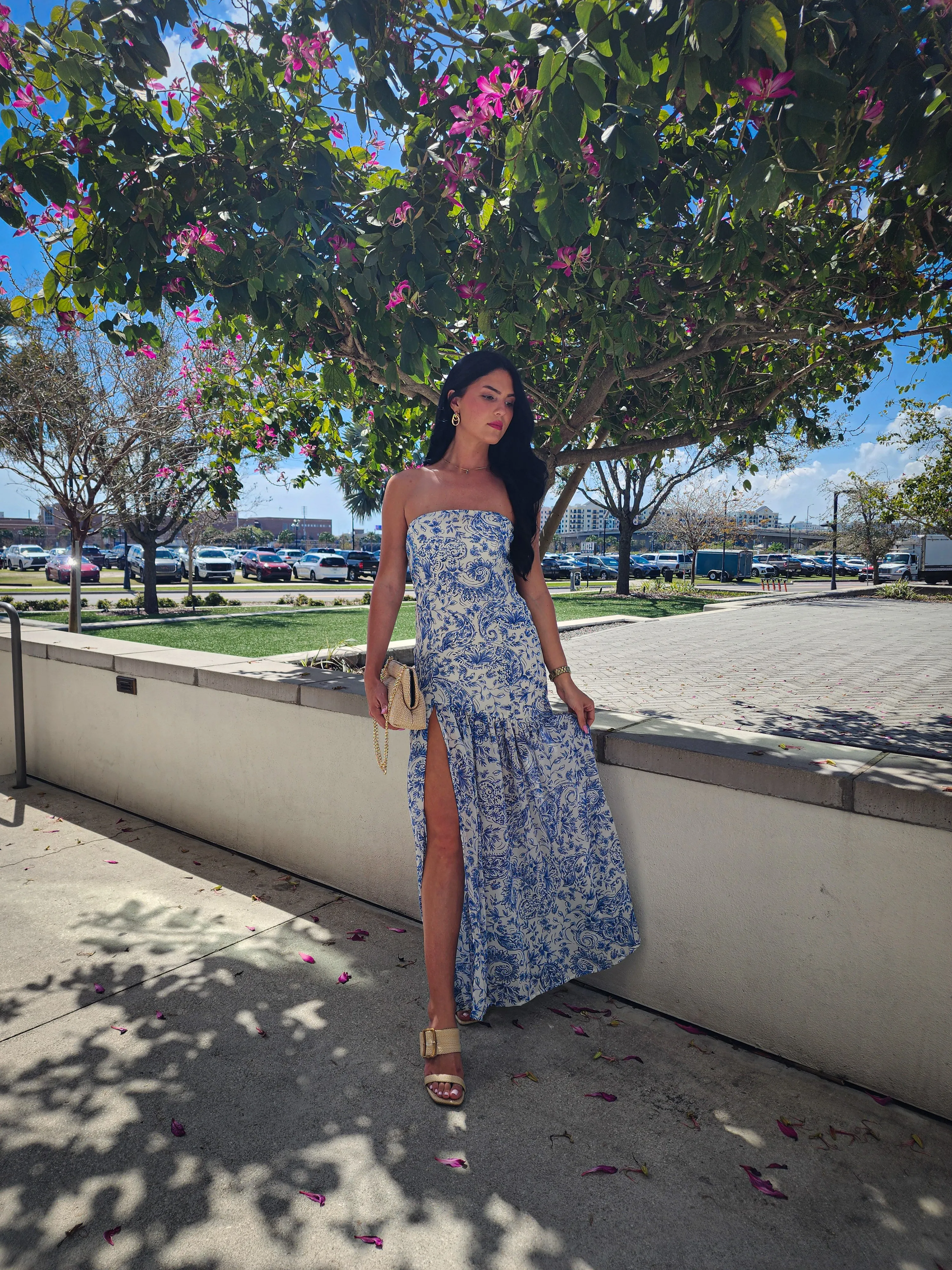 Riviera Strapless Maxi Dress