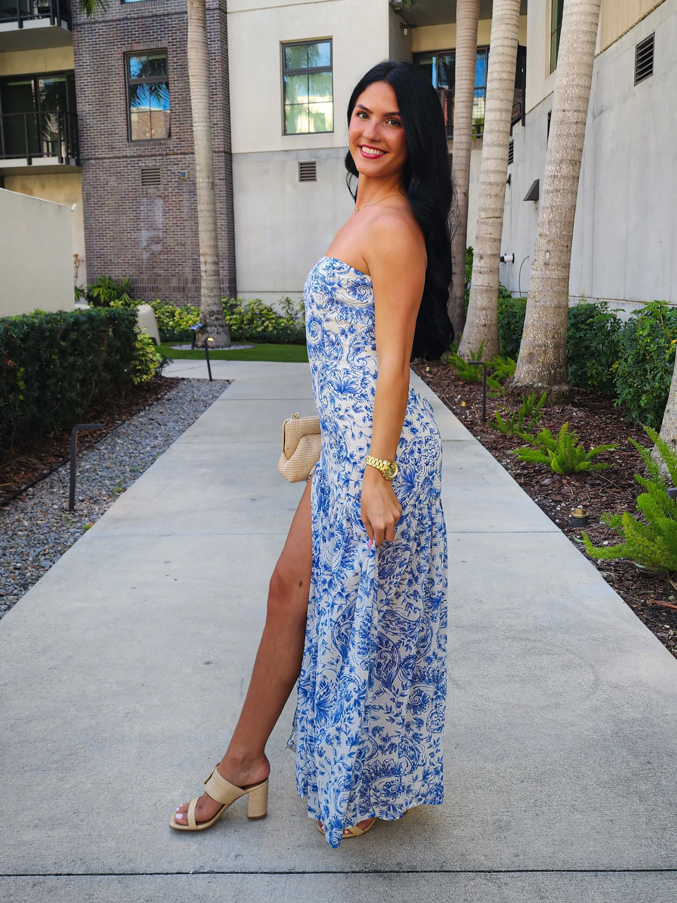 Riviera Strapless Maxi Dress
